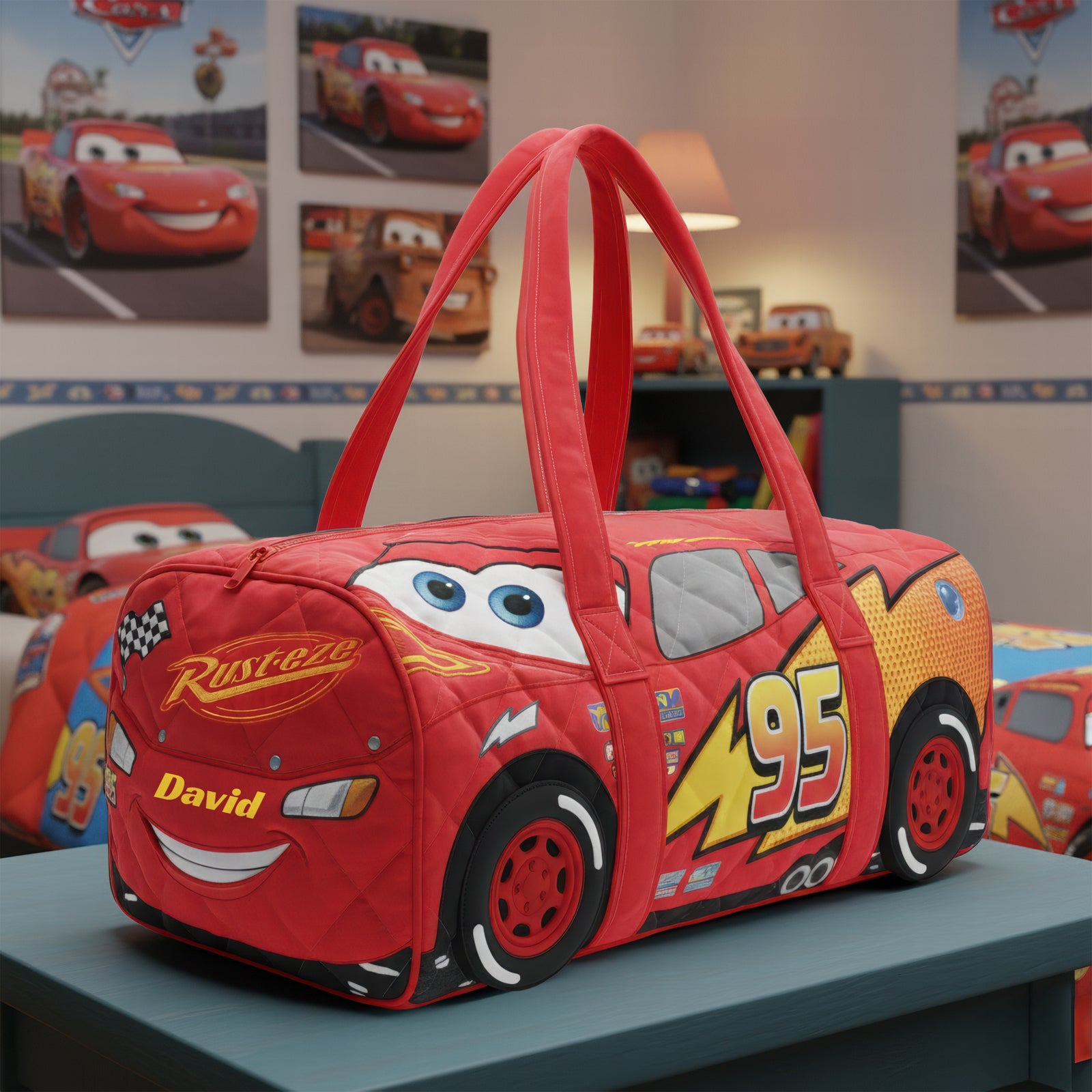 Car Theme Quilted Duffle Bag – Personalized Gifts For Car Lovers 05naqn220126-Homacus