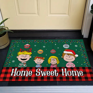 Personalized Christmas Gifts For Family Doormat Home Sweet Home 04xqtn090824hg-Homacus