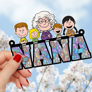 Personalized Gifts For Grandma Suncatcher Ornament 02katn190624hh-Homacus