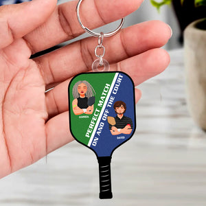 Personalized Gifts For Pickleball Couple Keychain 05totn051224pa-Homacus