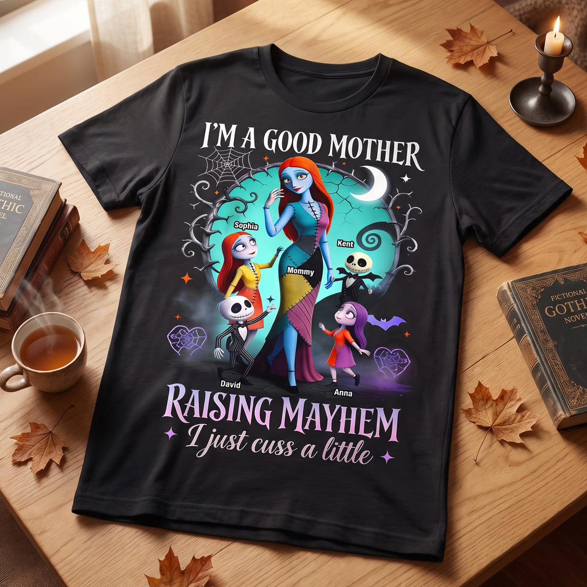 Messy Mayhem Mom 2D Shirt - Personalized Halloween Gifts For Mom 01QHQN130826