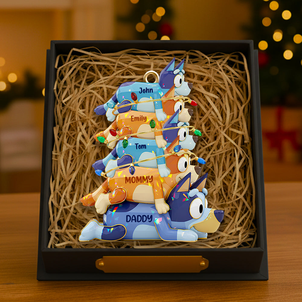 Stacked Family Fun Christmas Ornament Fun Personalized Gifts For Family 02OHDT011025-Homacus