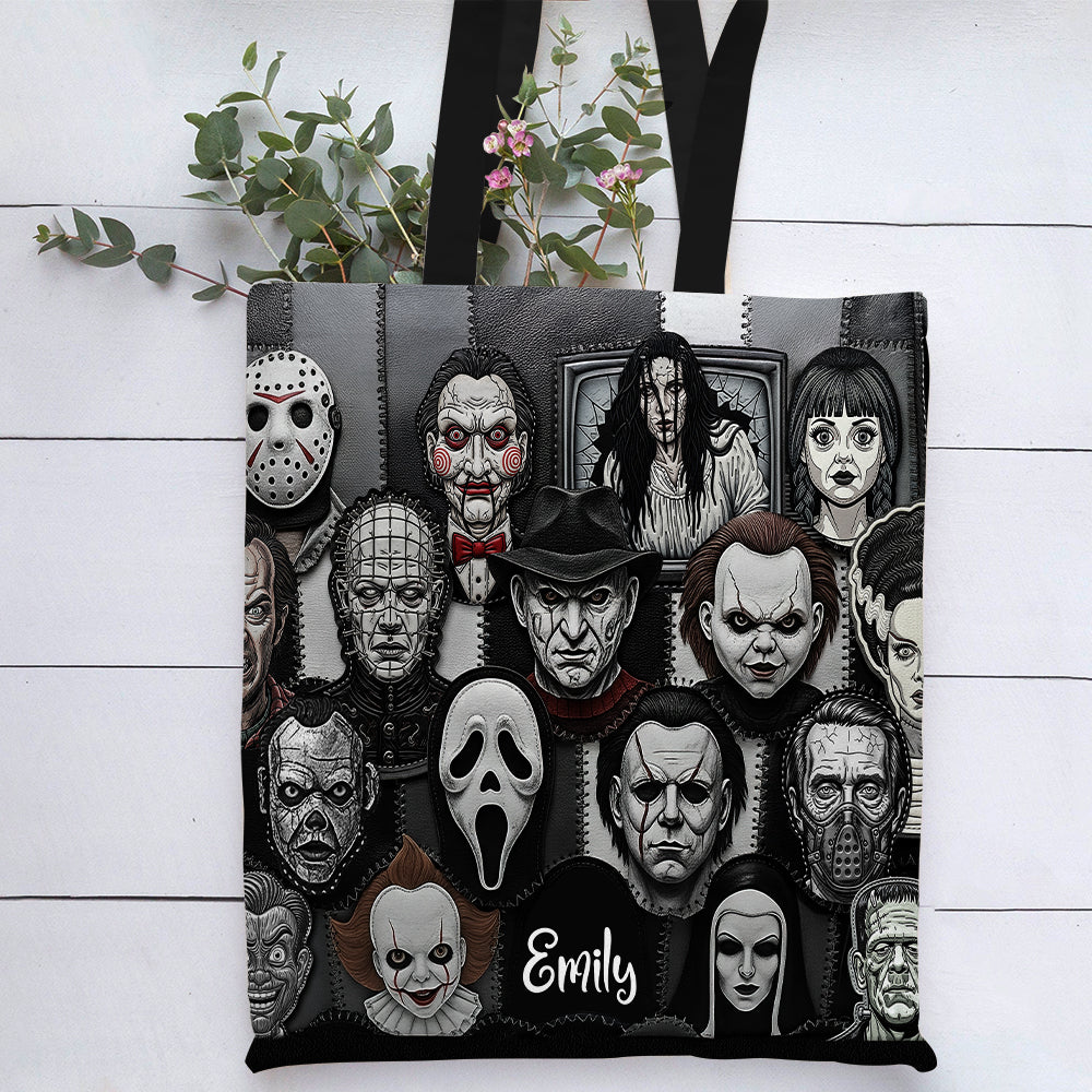 Horror Patches Tote Bag, Personalized Gifts For Horror Movie Fans 06qhqn080825-Homacus