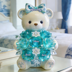 Sweet Bear Toile de Jouy Acrylic Plaque - Personalized Gifts For Mom 01PGTA310326-Homacus
