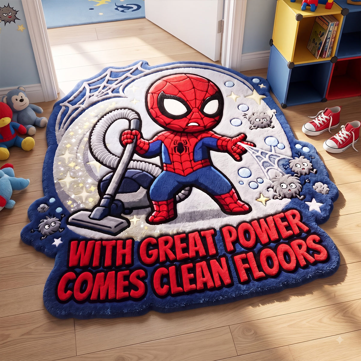 With Power Comes Clean Floors Doormat - Personalized Gifts 02tydt040826