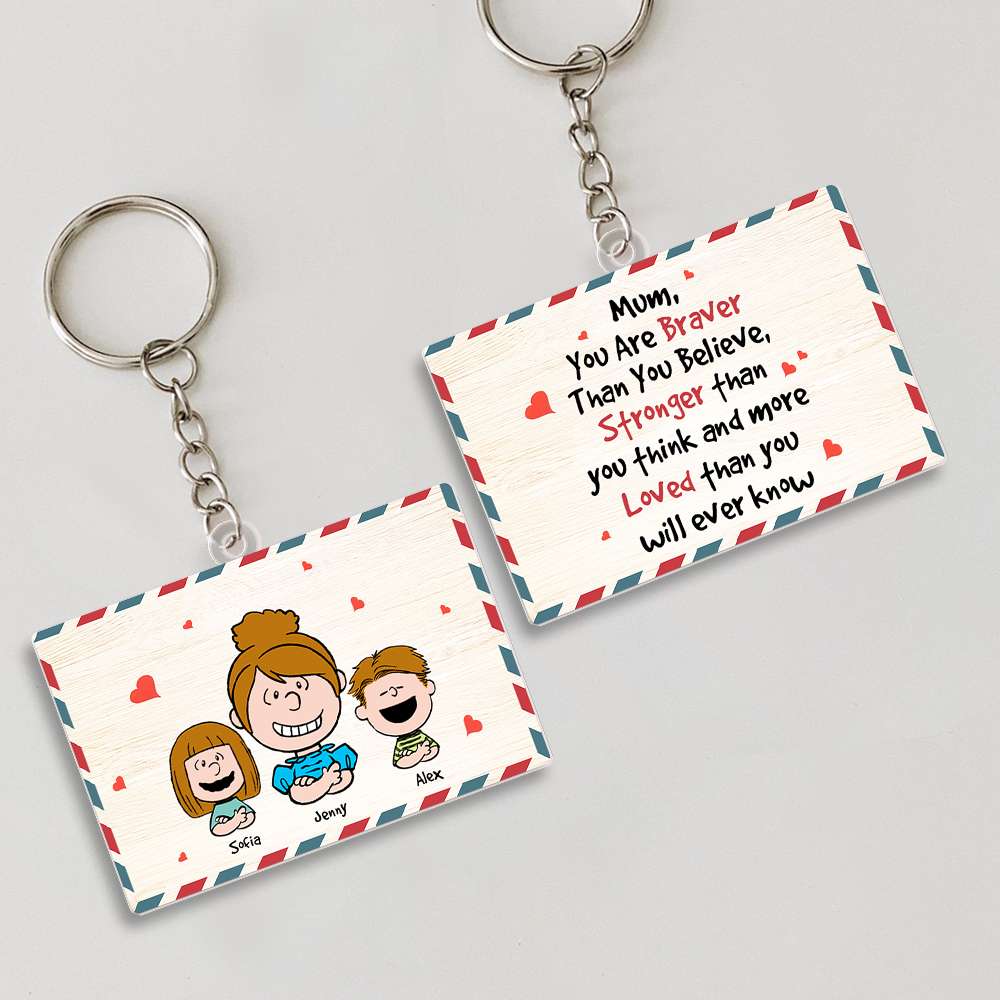 Personalized Gifts For Mom Keychain 04TOMH140125HH-Homacus