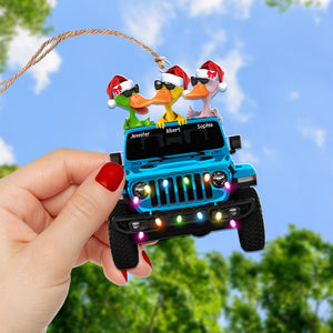 Personalized Gifts For Couple Christmas Ornament 03qhqn031122 Off Road Car Couple-Homacus