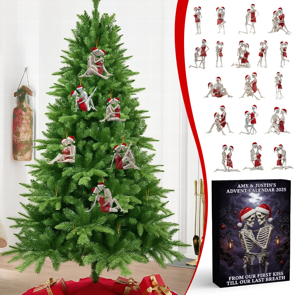 Personalized Gifts For Couple Christmas Advent Calendar Blind Box 02natn171025-Homacus
