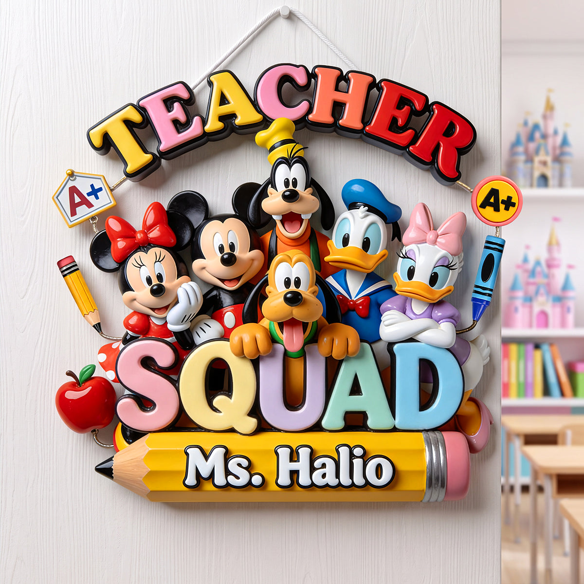 Teacher Squad Acrylic Sign - Personalized Back To School Gifts 01pata270726-Homacus