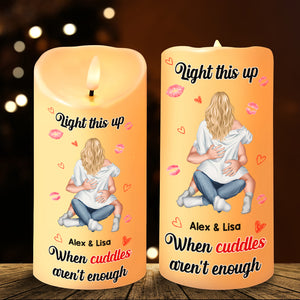 Personalized Gifts For Couple LED Candle Funny Couple 03TOMH161224HH-Homacus