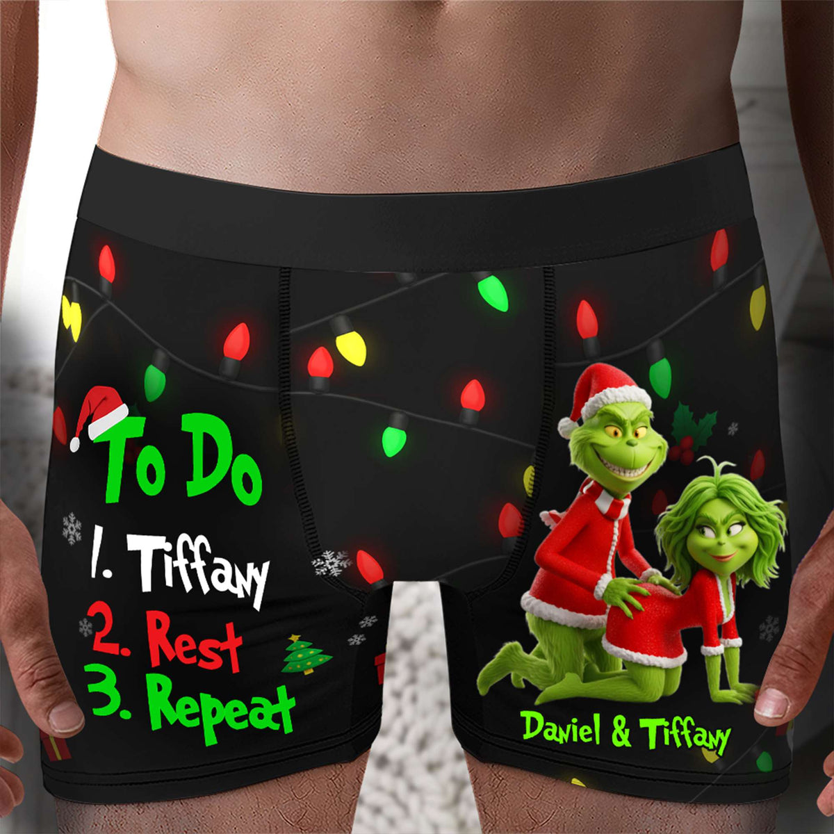 Grumpy Couple Christmas Boxers - Personalized Gifts For Him 05NALU110925-Homacus