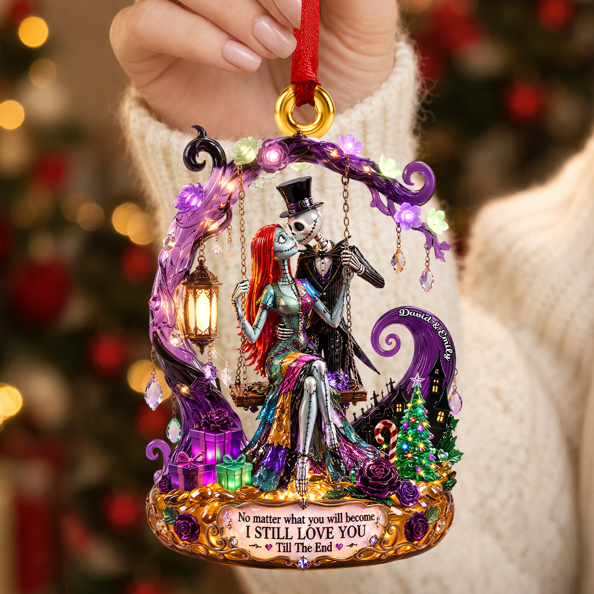 Eternal Kiss Acrylic Ornament, Personalized Gifts For Couple 06qhdh280826-Homacus