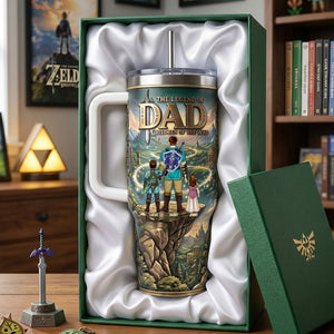 The Legend Of Dad Tumbler Handle - Personalized Gifts For Dad 04NATN170426-Homacus