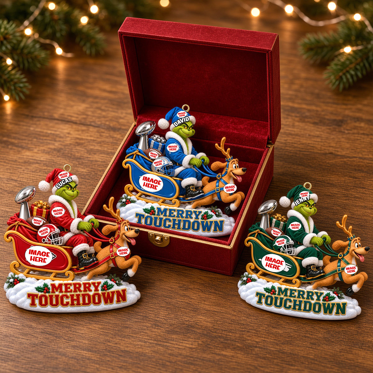 Sleigh Ride Christmas Ornament - Personalized Gifts For Sport Lovers 01ohtn231026-Homacus