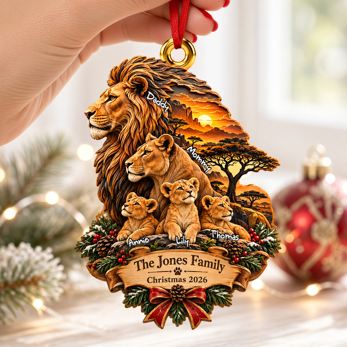 Christmas In The Kingdom Ornament - Personalized Christmas Gifts For Family 02qhdh120926