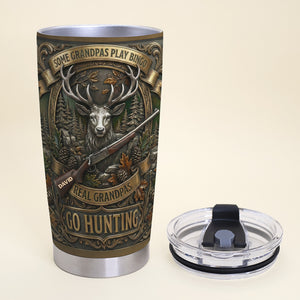 Hunting Grandpa 20oz Tumbler - Personalized Gifts For Grandpa Tumbler 02PAQN280226-Homacus