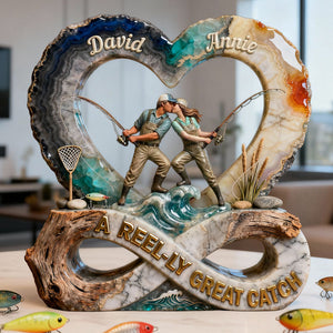 Fishing Couple Great Catch Acrylic Plaque - Personalized Gift For Fishing Couple 03QHLU160126-Homacus