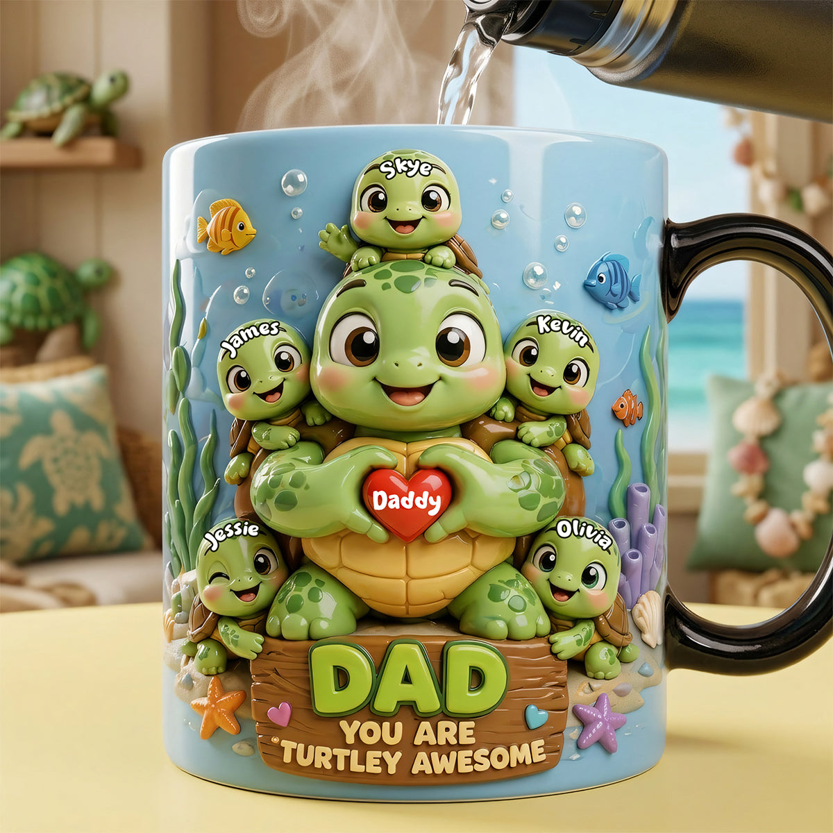 Awesome Dad Magic Coffee Mug - Personalized Gifts For Dad 04TOTA300426-Homacus