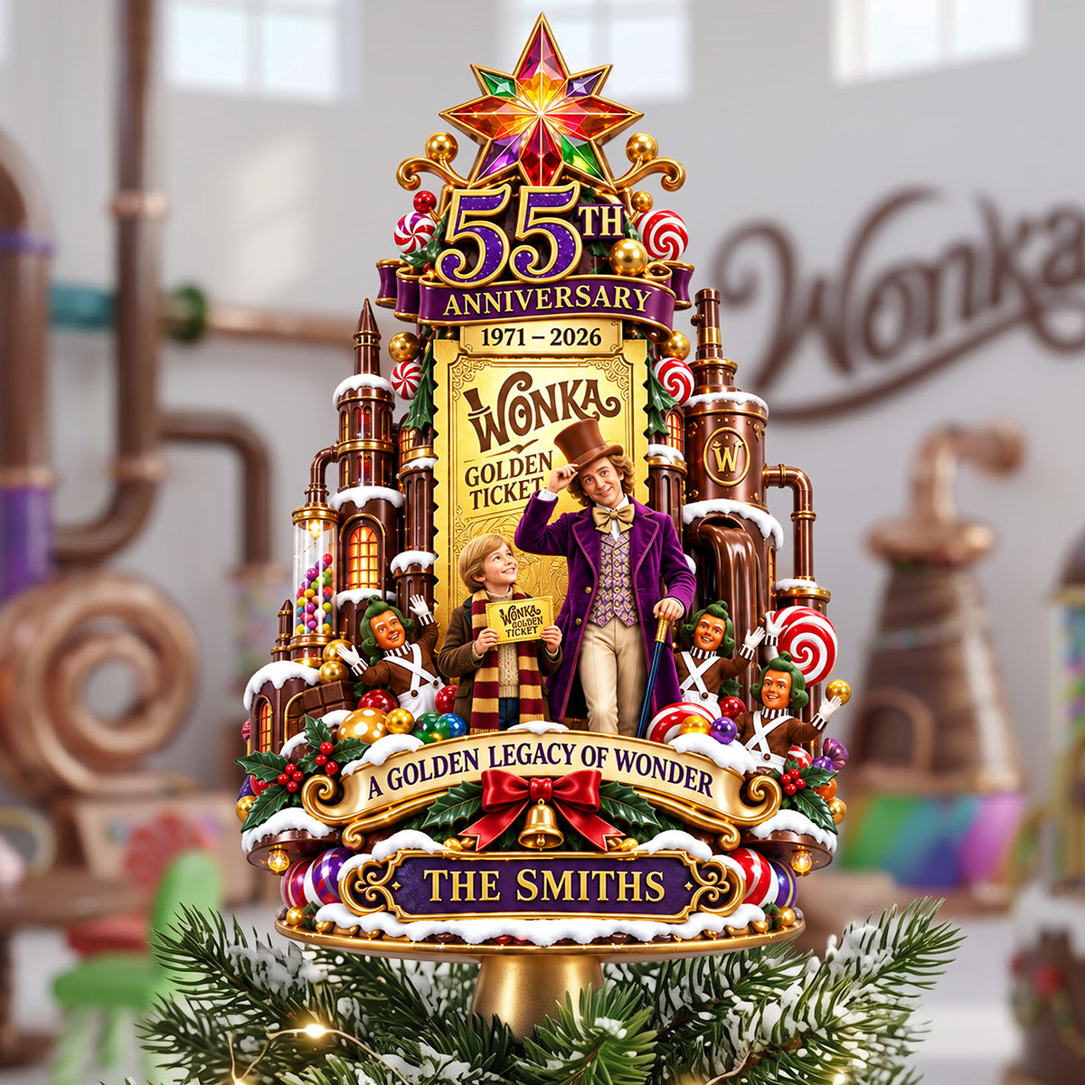 A Golden Legacy Of Wonder Tree Topper - Personalized Christmas Gifts 01hata140926
