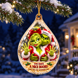 Furry Mischief Couples Acrylic Ornament - Personalized Christmas Gifts For Couples 07ohqn141026-Homacus