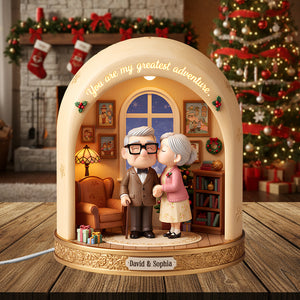 Old Couple Acrylic Light Box Personalized Christmas Gifts 04pgtn011125 You're My Greatest Adventure-Homacus