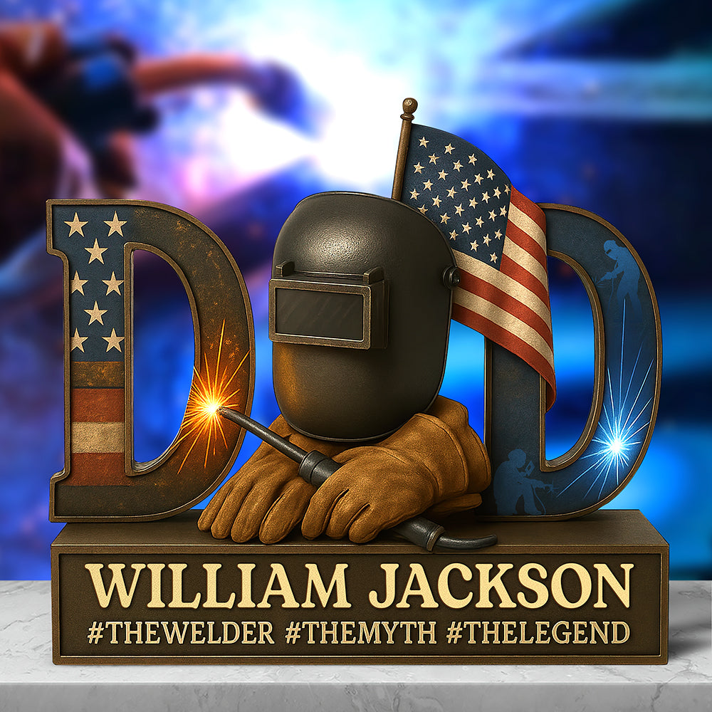 American Welder Acrylic Plaque - Personalized Gifts For Dad 05qhqn130525-Homacus