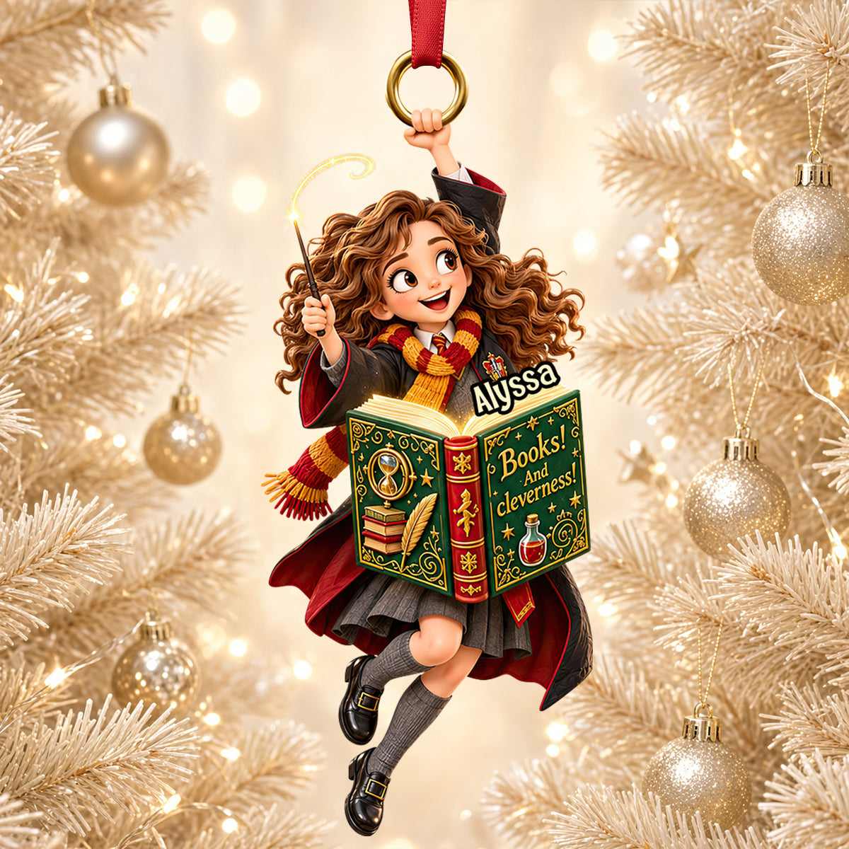 Fantasy School Ornament - Personalized Gifts For Christmas Ornament 05PADT121026-Homacus