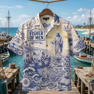 Jesus Fisher of Men Hawaiian Shirt – Personalized Gifts For Christian 05tylu300626