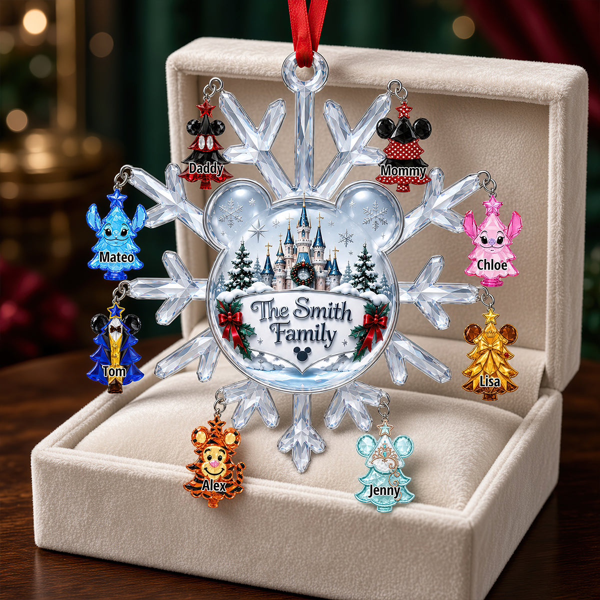 Snowy Christmas Memories Ornament - Personalized Gifts For Family 02OHDT080926-Homacus