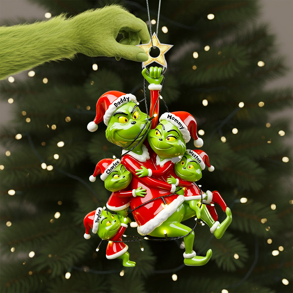 Fun Playing Family Hanging Ornament - Personalized Gifts For Family 03QHDT061025-Homacus