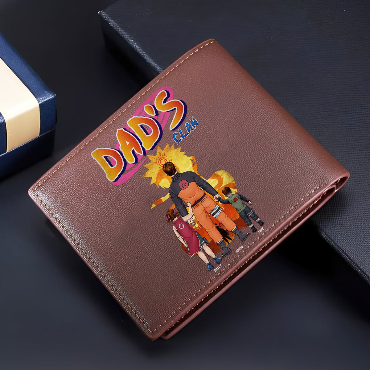 Personalized Gifts For Dad PU Leather Wallet 07qhqn130524pa-Homacus