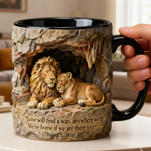 Romantic Wildlife Couple Coffee Mug – Personalized Gifts For Couple 05hylu130126-Homacus