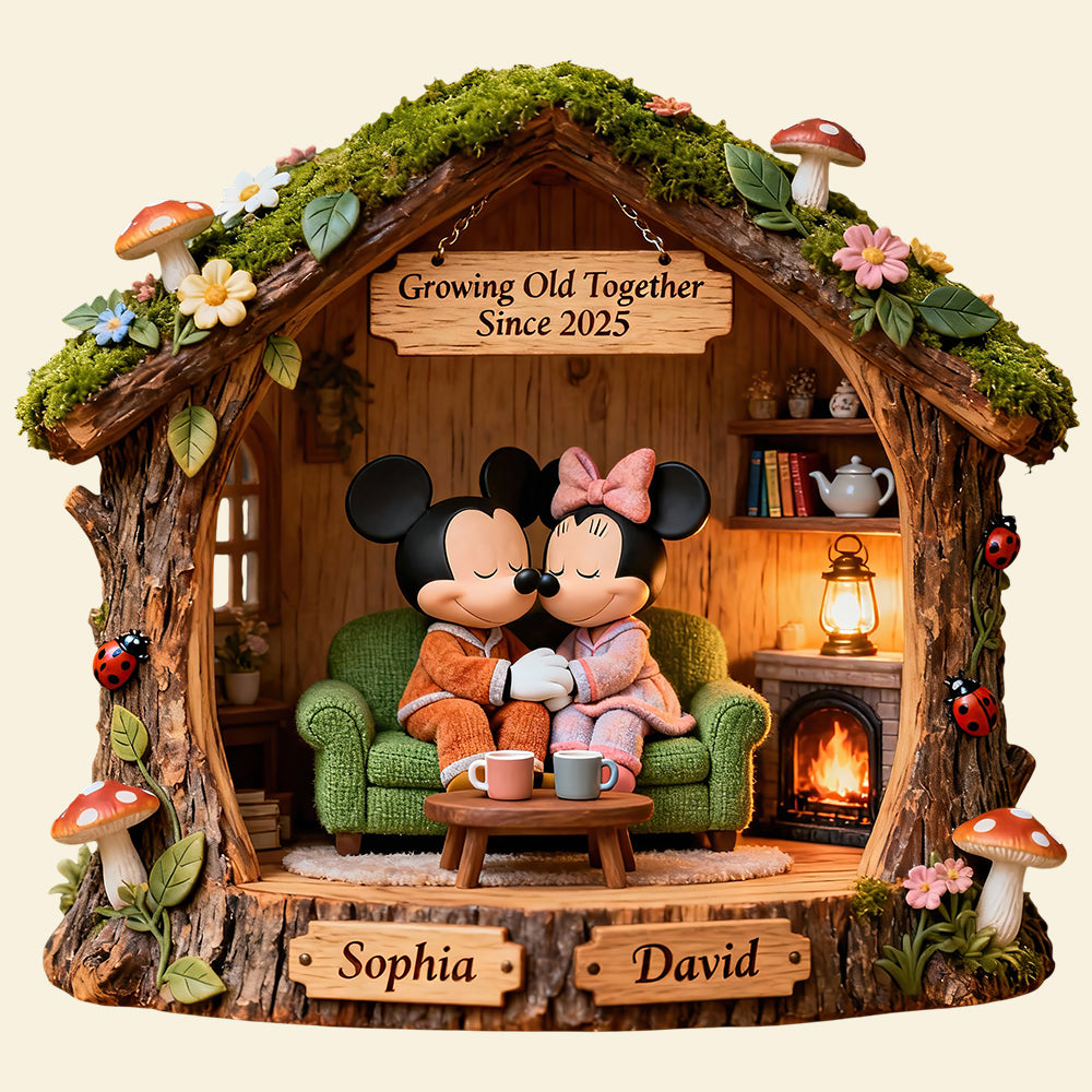 Growing Old Together Acrylic Plaque - Personalized Gifts For Couple 06TODT270126-Homacus