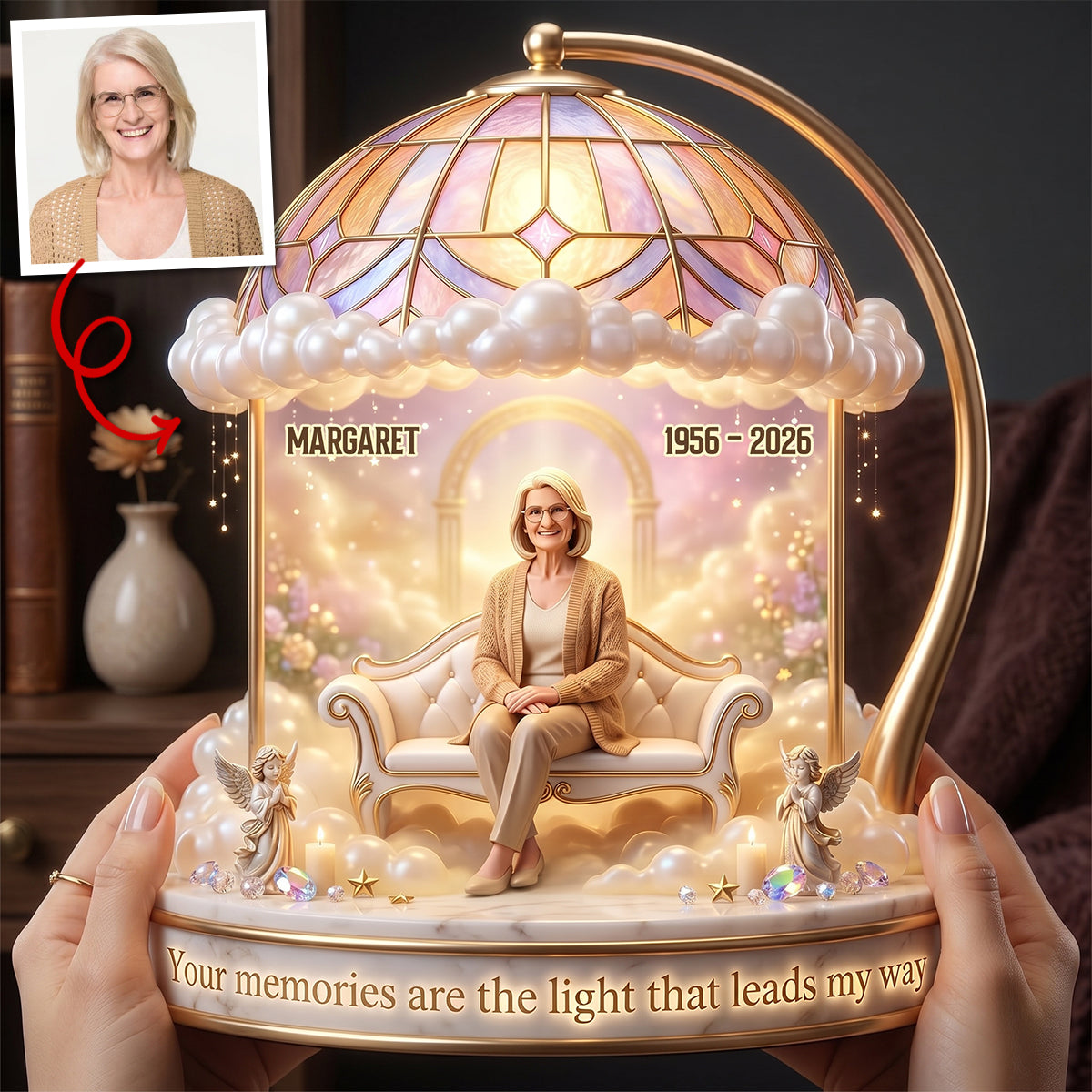 In Loving Memory Acrylic Light Box - Custom Photo Gifts For Heaven 04NATN290526-Homacus