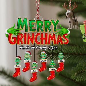 Ruby Socks Family Christmas Ornament Personalized Gifts For Family 01OHDT260825-Homacus