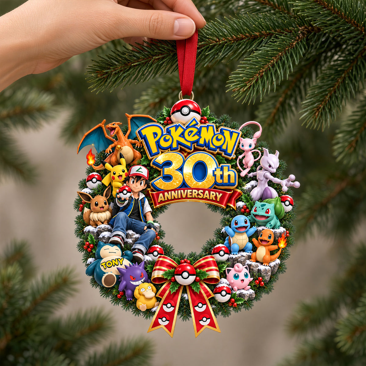 30th Anniversary Christmas Ornament - Personalized Gifts For Game Lovers 03OHLU230926