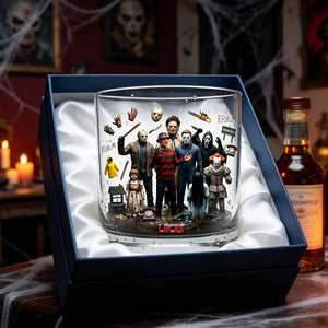 Scary Villain Drinking Glass - Personalized Gifts For Horror Lovers 04ohtn110326-Homacus
