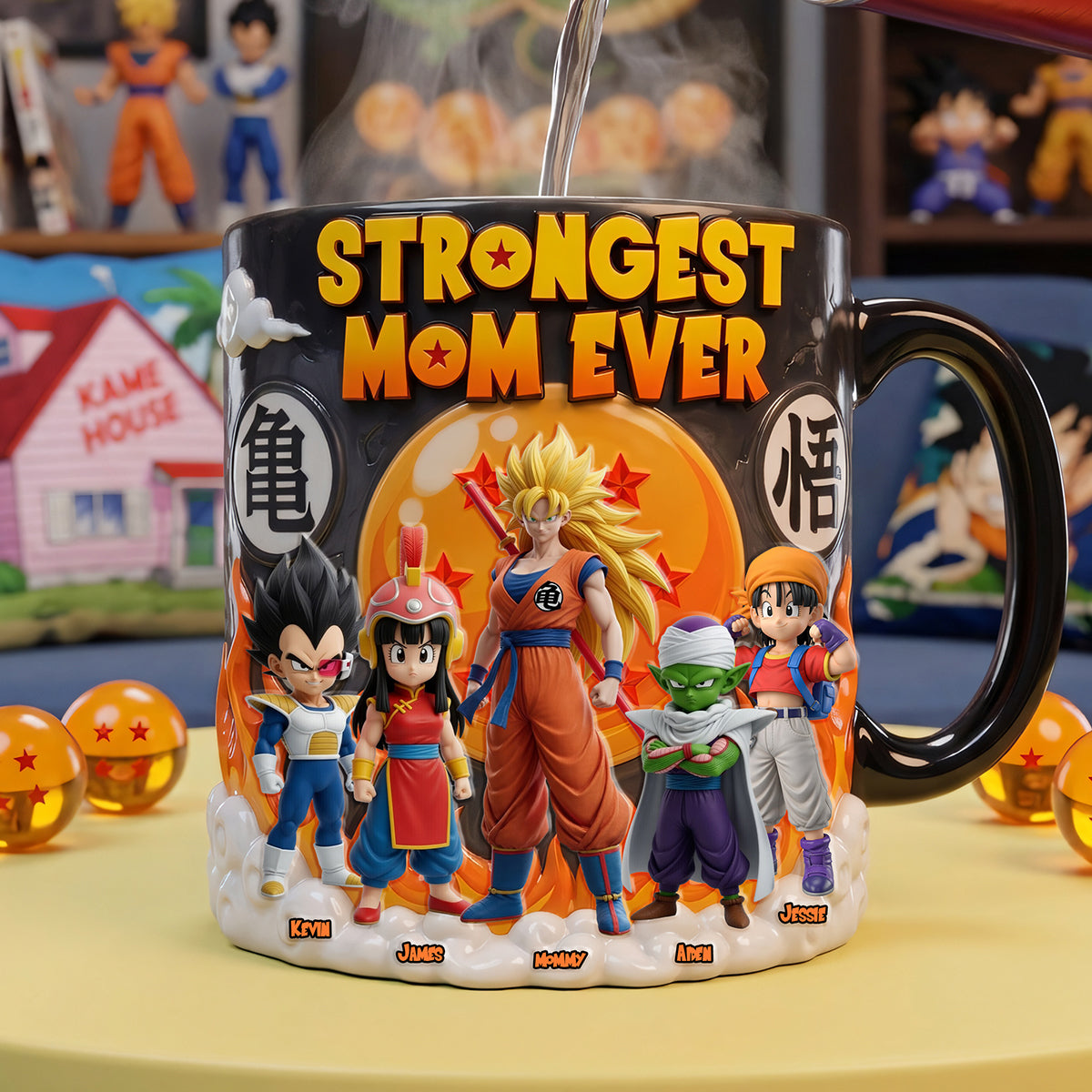 Strongest Mom Ever Magic Mug, Personalized Gifts For Mom 01TYTA200426-Homacus