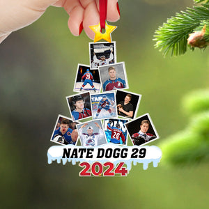 Custom Photo Gifts For Ice Hockey Lovers Ornament 04hupu170824 ct141124-Homacus