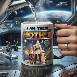Sci-fi Space Mom And Kids Magic Ceramic Coffee Mug - Personalized Gifts For Mother's Day Magic Mug 04NATN070426HHHG-Homacus