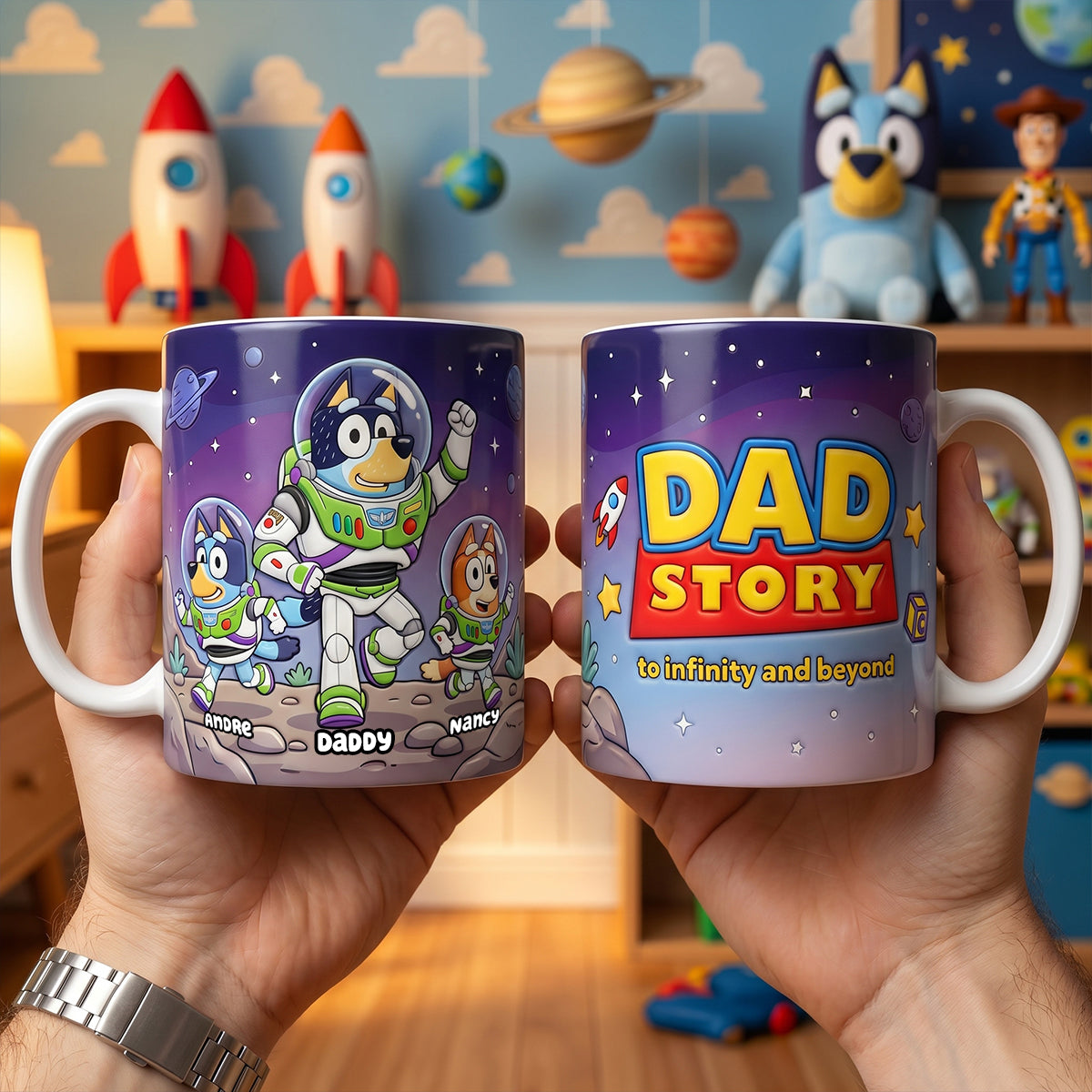 Dad’s Greatest Adventure Coffee Mug - Personalized Gift For Dads 02NADH040526-Homacus