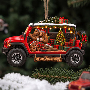 Sasquatching Family Off-road Ornament - Personalized Gifts For Bigfoot Lovers 01qhta241026-Homacus