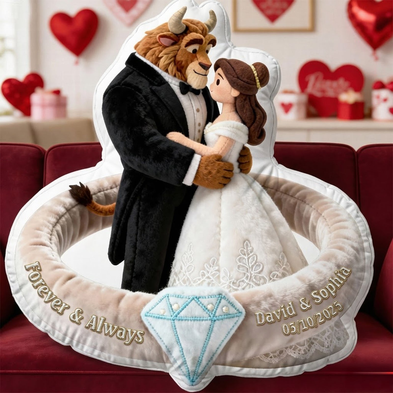 Wedding Fairytale Couple Pillow - Personalized Gifts For Couple 05ohqn231225-Homacus