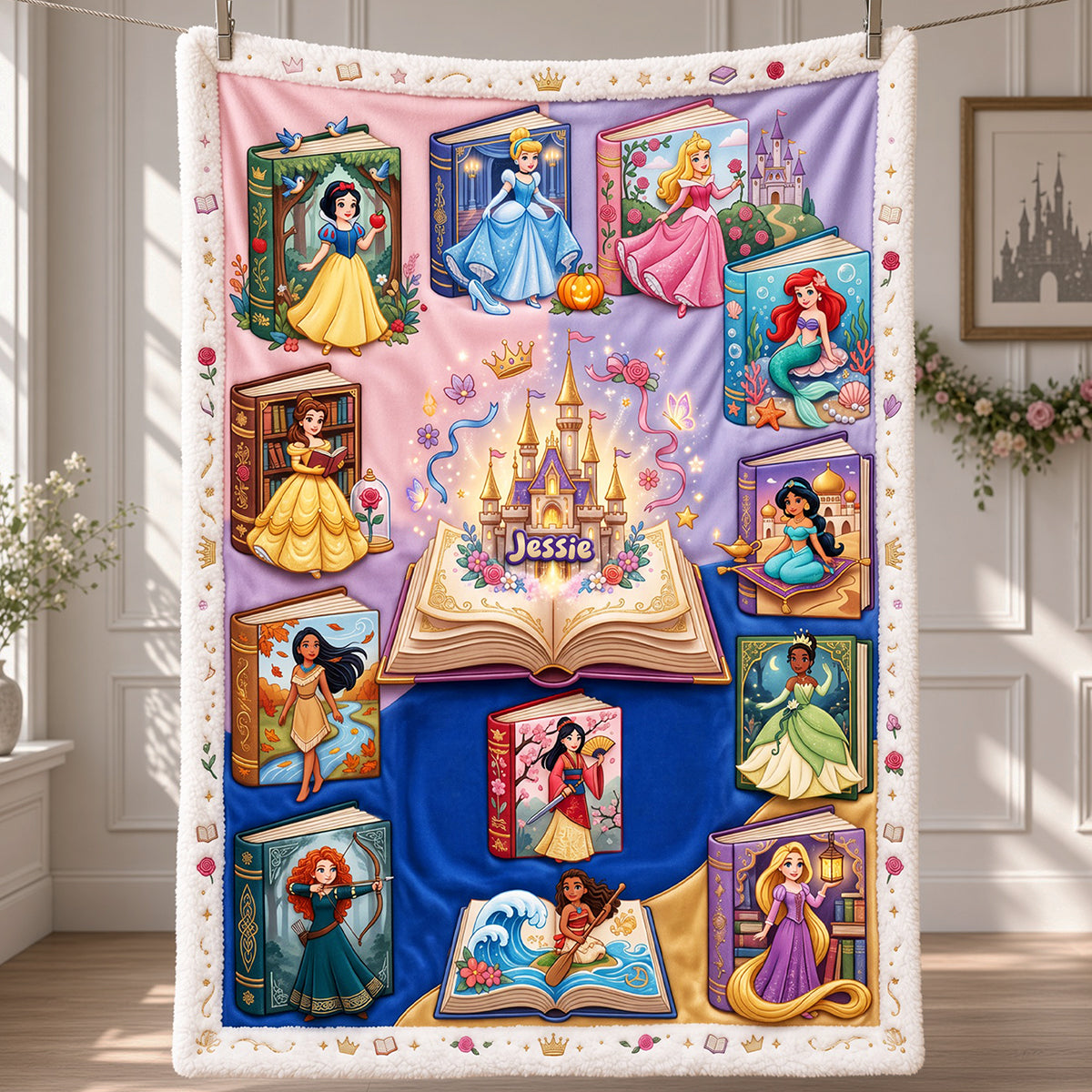 Fairytale Princess Dream Blanket - Personalized Gift For Fantasy Lovers 02NATA061026-Homacus