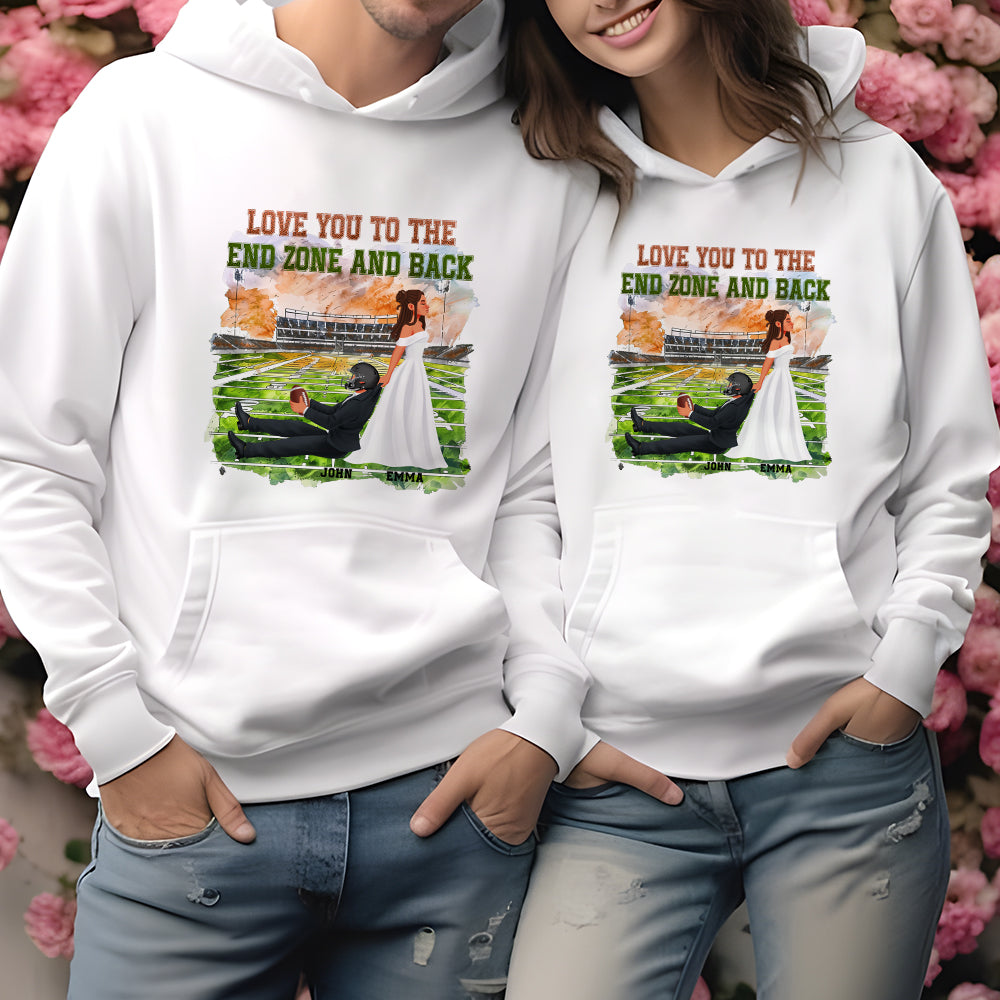 Personalized Gifts For Couple Shirt Football Lover Couple 01XQMH040125PA-Homacus