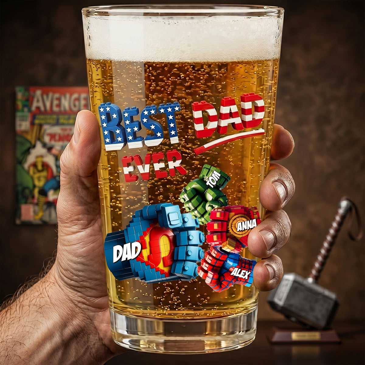 Legendary Dad Drinking Glass - Personalized Gifts For Dads 05OHDT220526-Homacus