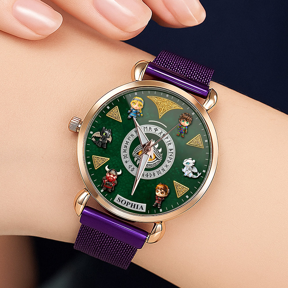 Epic Flight Adventure Mesh Strap Quartz Watch -Personalized Gift for Fantasy Fans 02tgqn210725-Homacus