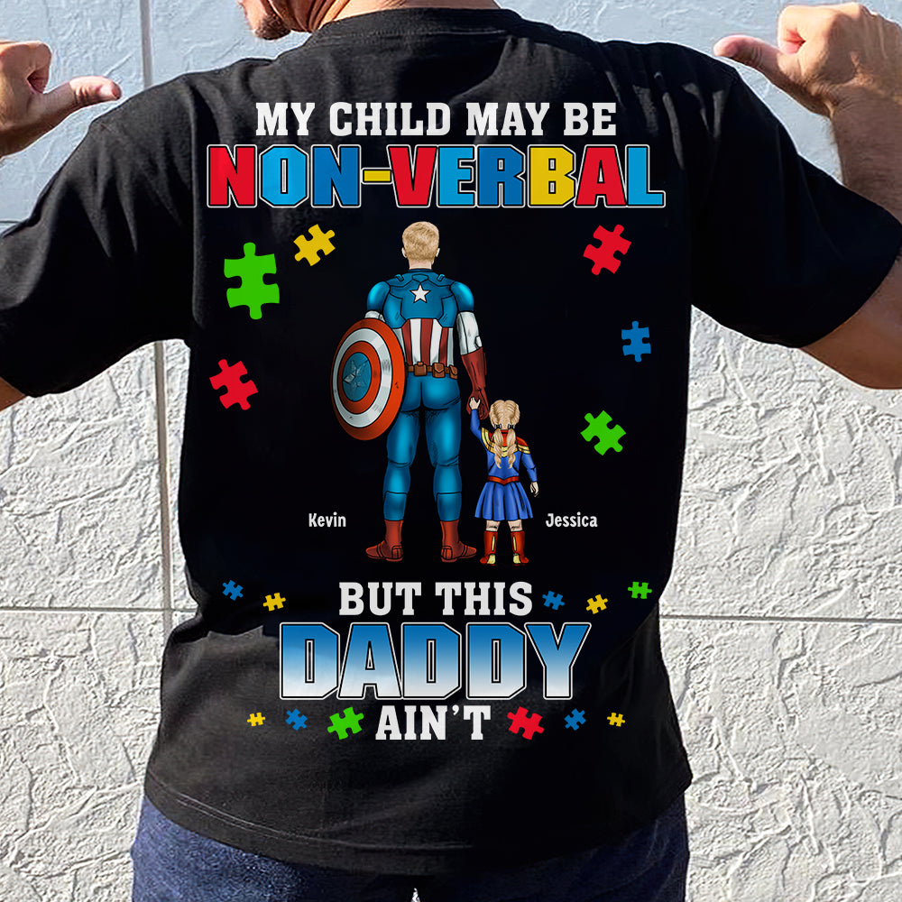 Personalized Gifts For Dad Shirt Autism Kids 03TODT070325PA-Homacus