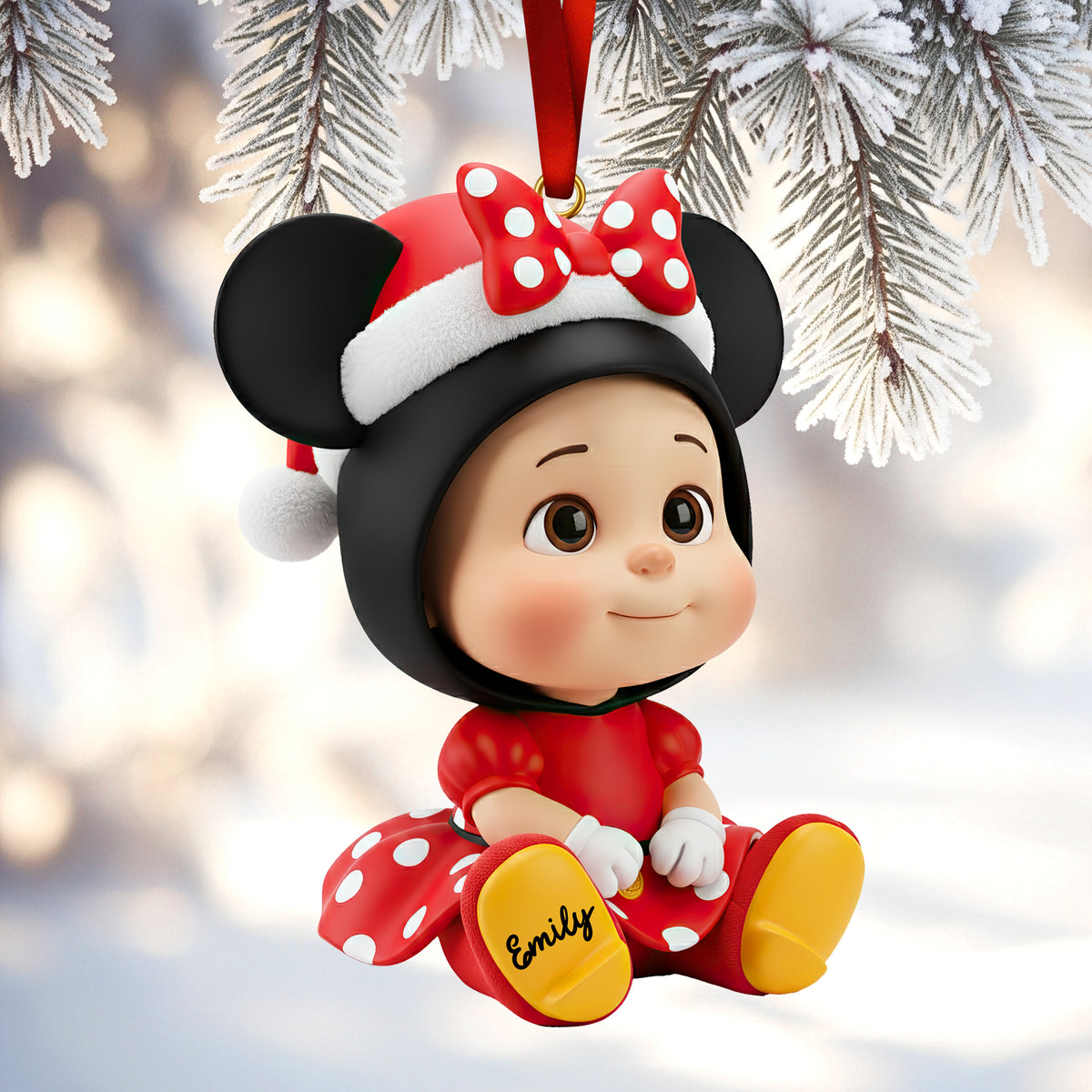 Cute Characters Acrylic Ornament - Personalized Christmas Gifts 02huqn251125-Homacus