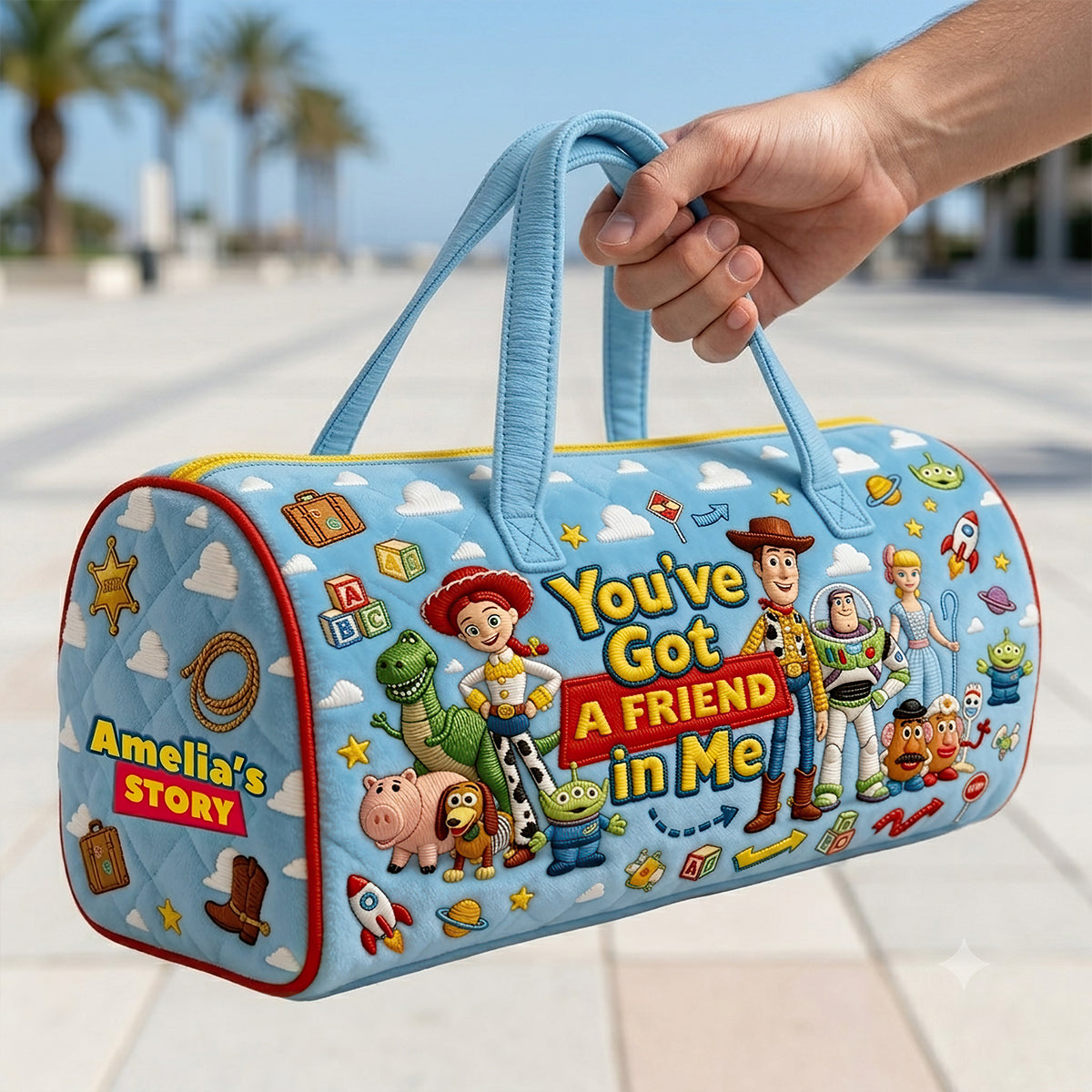 You Have Got A Friend In Me Quilted Duffle Bag - Personalized Gifts 02nadt250626-Homacus